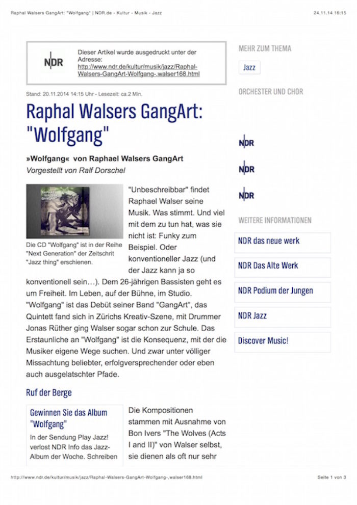 wolfgang_cd_der_woche_ndr Raphael Walser - Double Bass